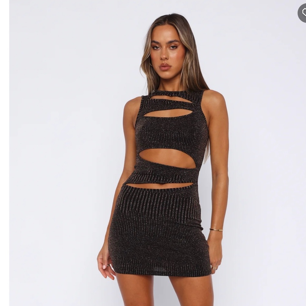 COPY - Stunning White Fox mini party dress